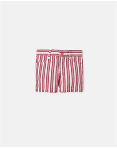 100% хлопок полосатые шорты для мальчика бермуды, красный Tutto piccolo