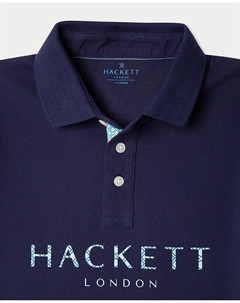 Детская рубашка-поло Swim Trim, тёмно-синий Hackett