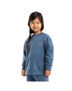 Толстовка с круглым вырезом Glob-G для девочек, синий Siroko