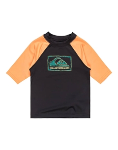 Повседневная детская футболка, черный/оранжевый Quiksilver
