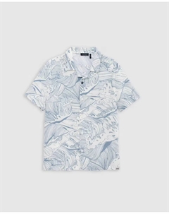 Рубашка для мальчиков с короткими рукавами зеленого цвета, цвет Verde Agua Ikks