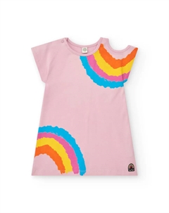 Асимметричное радужное платье для девочки, цвет Rosa Tuc tuc