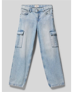 Джинсы прямого кроя из чистого хлопка, модель «ГАРМОНИЯ», светло-голубой Only