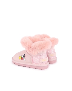 Розовые ботинки из искусственного меха с Микки, розовый Master of arts