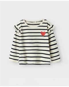 Футболка с длинным рукавом для девочек, белый Name it