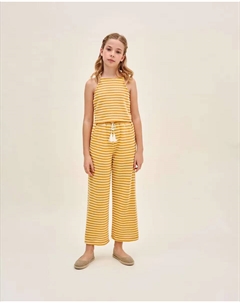 Девичья горчичная и желтая полосатая блузка, жёлтый Dadati