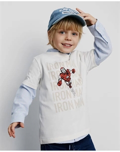 Футболка с железной лицензией, кремово-белый Сфера