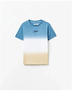 Футболка с принтом тай-энд-дай, многоцветный Сфера