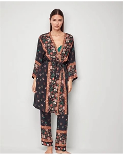 Женский халат с принтом из ткани виелла, многоцветный Gisela