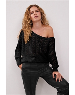 Трикотажный топ с открытыми плечами, черный Next