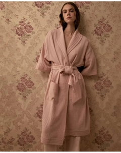 Фактурный халат, светло-розовый Сфера