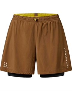 L.I.M Tempo Trail 2-в-1 Женские шорты, коричневый Haglöfs
