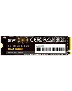 Накопитель SSD M.2 2280 SP01KGBP44US7505 US75 1TB PCI-E 4.0 x4 7000/6000MB/s MTBF 1.5M Silicon power
