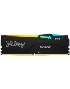 Модуль памяти DDR5 16GB KF560C36BBEA-16 Beast Black RGB EXPO EXPO 6000MHz CL36 1RX8 1.35V 16Gbit RTL Kingston fury