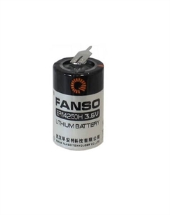Батарейка Fanso ER14250H/2PT Li-SOCl2 батарея типоразмера 1/2AA, 3.6 В, 1.2 Ач, на плату выводы, Траб: -55...85 °C