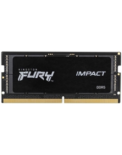 Модуль памяти SODIMM DDR5 8GB KF548S38IB-8 FURY Impact 4800MHz Unbuffered CL38 1RX16 1.1V 262-pin 16Gbit Kingston