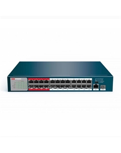 Коммутатор PoE DS-3E0326P-E/M(B) 24хRJ45 100M PoE с грозозащитой 6кВ/Uplink порт 1000М Ethernet/Uplink порт 1000М SFP, бюджет PoE 230Вт, про Hikvision