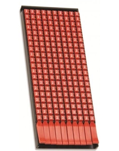 Маркер на кабель MKF999GRS1 сечением 0,5-1,5мм пустой серый, "Mark" (уп/200 шт) Dkc