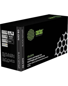 Картридж лазерный CS-C070 070 черный (3000стр.) для Canon i-SENSYS LBP243/LBP246/MF461/MF463/MF465 Cactus