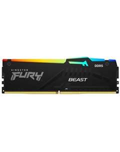 Модуль памяти DDR5 8GB KF560C36BBEA-8 Beast Black RGB EXPO 6000MHz CL36 1RX16 1.35V 16Gbit Kingston fury