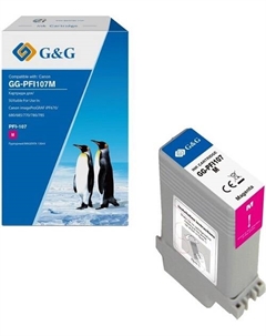 Картридж GG-PFI107M струйный пурпурный (130мл) для Canon imageProGRAF iPF670/680/685/770/780/785 G&g