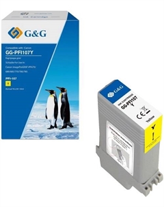 Картридж GG-PFI107Y струйный желтый (130мл) для Canon imageProGRAF iPF670/680/685/770/780/785 G&g