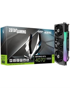 Видеокарта PCI-E GeForce RTX 4070 Ti SUPER AMP HOLO (ZT-D40730F-10P) 16GB GDDR6X 256bit 5nm 2340/21000MHz HDMI/3*DP Zotac