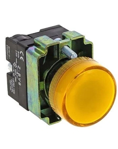 Лампа сигнальная xb2-bv65 BV65 желтая Ekf