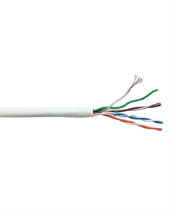 Кабель витая пара U/UTP 5e кат. 4 пары LAN-5EUTP-PT-LSZH-WH 350Mhz, LSZH, белый, 305 м Lanmaster