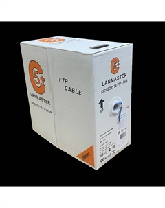 Кабель витая пара F/UTP 5e кат. 4 пары LAN-5EFTP-PT-LSZH-GY 100Mhz, LSZH, серый, 305 м Lanmaster