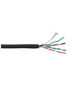 Кабель витая пара U/UTP 5e кат. 4 пары LAN-5EUTP-PT-LSZH-BK 350Mhz, LSZH, черный, 305 м Lanmaster