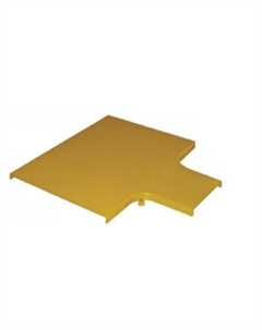 Крышка LAN-OT240-HT120C для горизонтального отвода с лотка 240 мм на лоток 120 мм, желтая Lanmaster