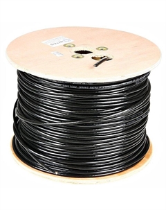 Кабель витая пара U/UTP 3 кат. 25 пар LAN-3UTP25-OUT 24AWG(0.51 мм), медь, одножильный (solid), внешний, PE, чёрный, уп/305м Lanmaster