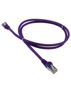 Кабель патч-корд F/UTP 5e кат. 0.5м LAN-PC45/S5E-0.5-VI фиолетовый Lanmaster