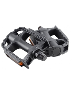 Педали велосипедные FP-806B, 9/16", 106х81 мм, пластик, черный, 1PE120000005 Feimin