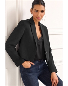 Приталенный жакет короткого кроя, черный Next