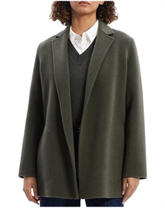 Пальто-блейзер из смеси шерсти и кашемира, зеленый Theory