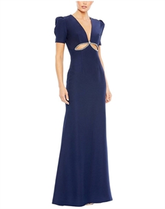 Платье-колонна, темно-синий Mac duggal
