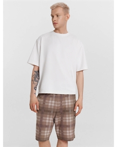 Шорты мужские коричневые в клетку Mark formelle