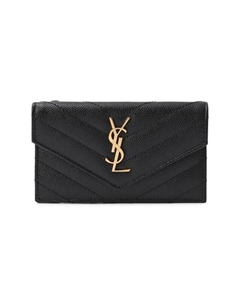 Кожаный футляр для кредитных карт Saint laurent