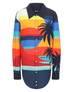 Хлопковая рубашка Dsquared2
