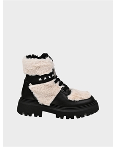 Ботинки с меховыми вставками Marni