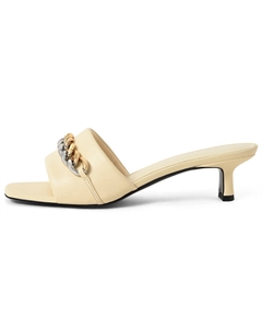 Шлепанцы женские розовые/белые Charles&keith