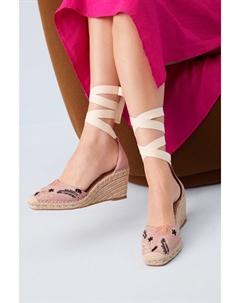 Туфли на танкетке и квадратным носком Forever Comfort, розовый Next