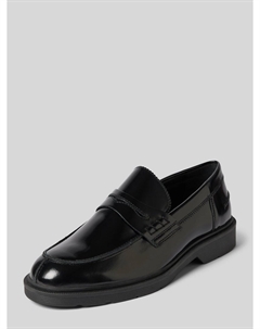 Кожаные пенни-лоферы с перемычкой из берцы, черный Jack & jones