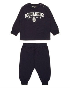 KIDS спортивный костюм из джерси с логотипом, синий Dsquared2