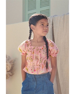 Блузка с рюшами, розовый Next