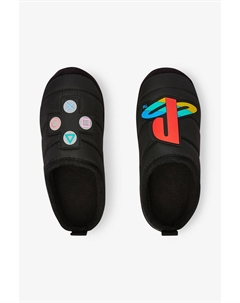 Тапочки без каблука с теплой подкладкой, черный Next