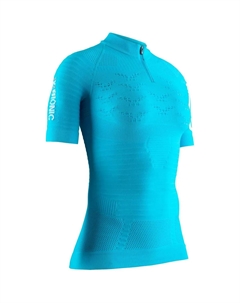 Женская футболка для бега EFFEKTOR 4.0 TRAIL RUN HALF ZIP, бирюзовый X-bionic