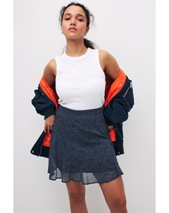 Мини-юбка которая струится, синий Next